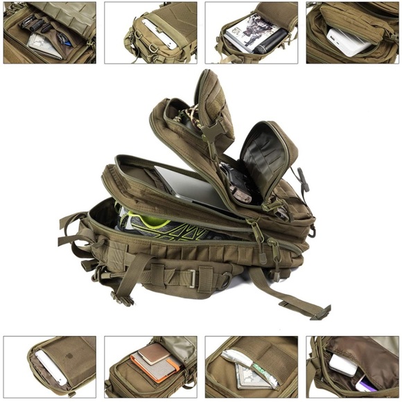 Military Tactical Assault Backpack Water Resistant - Picture 4 of 8